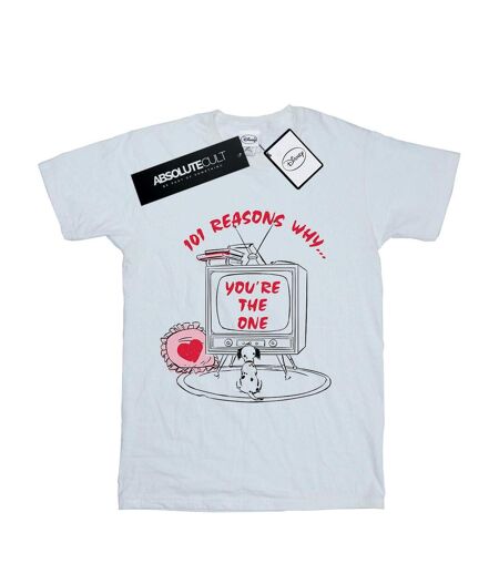 Disney Femme/Ladies 101 Dalmatians TV TV Cotton Boyfriend T-Shirt (Blanc) - UTBI17043