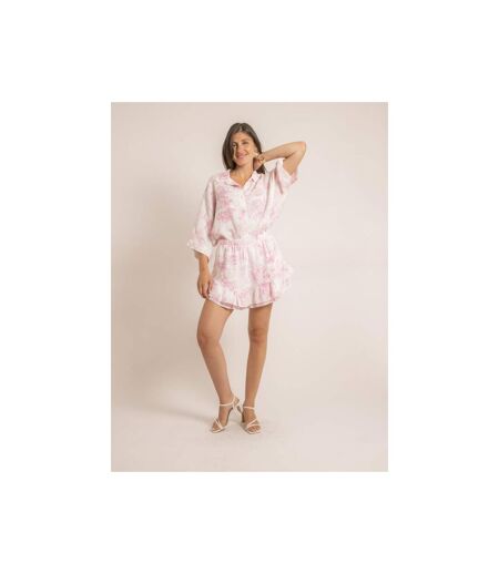 Chemise gaze de coton motifs toile de jouy OLEA - Dona X Lisa