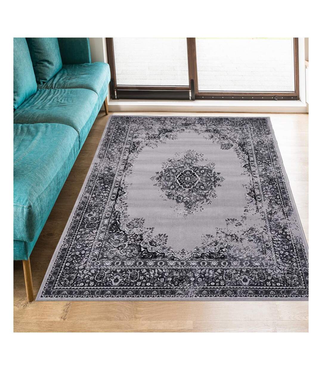 Tapis oriental tissé motif ethnique AF VINTOR-2