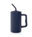 Cube recycled stainless steel 800ml travel mug one size navy XD Collection-1