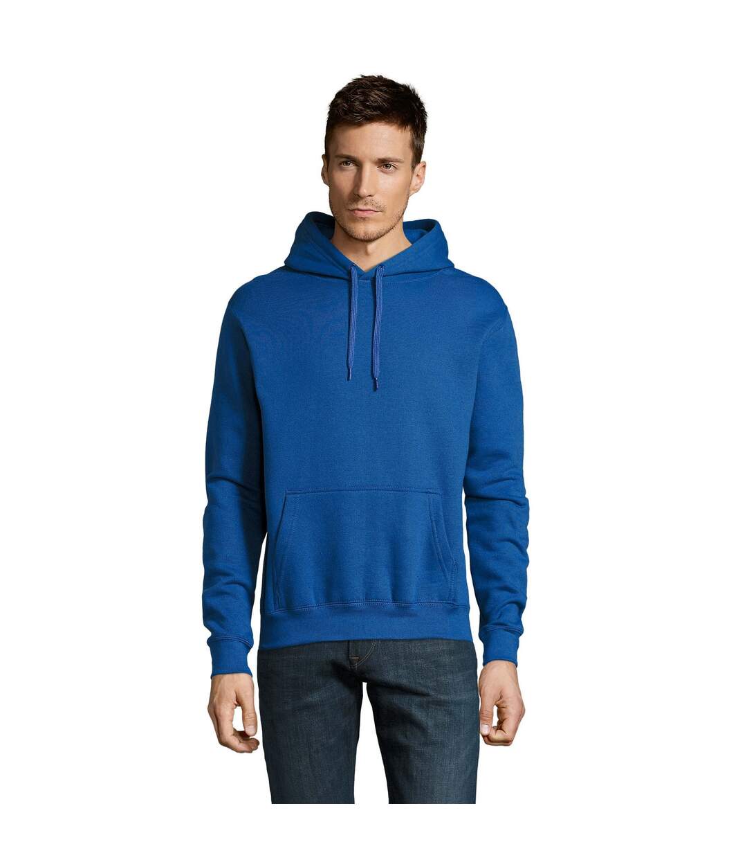 Slam sweatshirt à capuche homme bleu roi SOLS