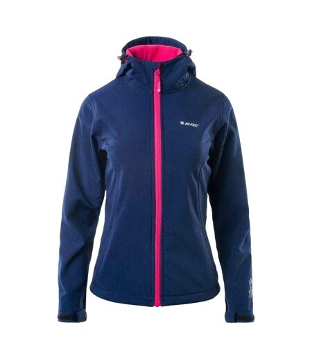 Veste Softshell Caria Femme Bleu Marine Foncé Hi-Tec