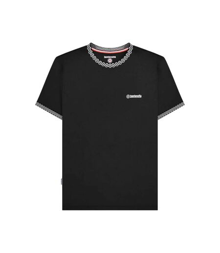 T-shirt Motif/style Deux Tons Homme Noir Lambretta