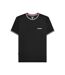 T-shirt Motif/style Deux Tons Homme Noir Lambretta-2