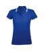 Polo Pasadena Femme Bleu Roi Blanc SOLS-1