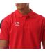 Polo Venata Homme Rouge Blanc Noir Sondico-4