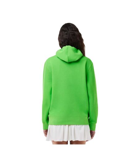 Sweat à capuche femme vert Lacoste