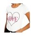 T-shirt Blanc Femme Morgan Dwin - L