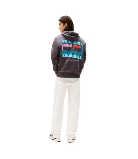 Mens Hoodie Washed Black Tommy Jeans