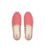 Womens/ladies alpargata espadrilles shell pink Toms