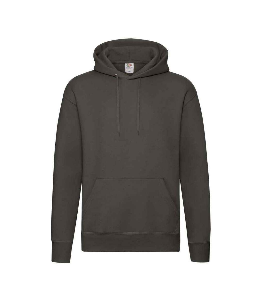 Mens premium hoodie charcoal Fruit of the Loom