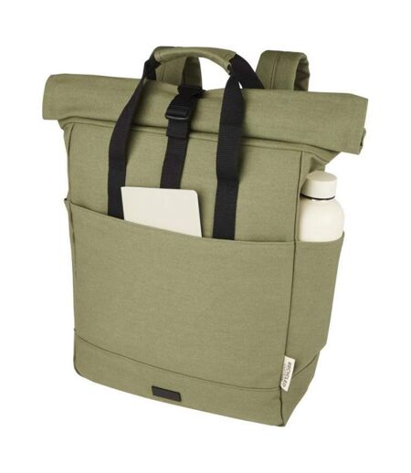 Joey Roll Top Canvas 3.9gal Laptop Backpack (Olive) (One Size) - UTPF4125