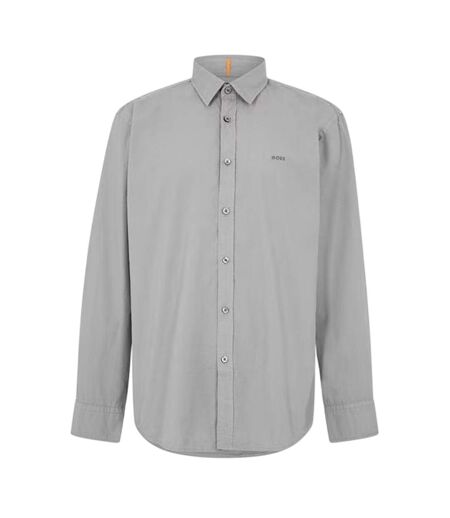 Chemise Manches Longues Relegant M Homme Gris Boss
