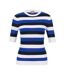 Womens/ladies Facuba Stripe Top Blue White Black Hugo Boss-2