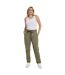 Pantalon Loren Femme Vert Kaki Animal-4