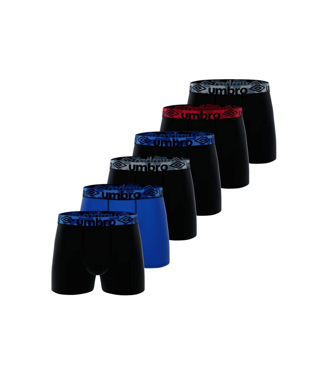 Lot de 6 boxers homme en coton Force Umbro-1