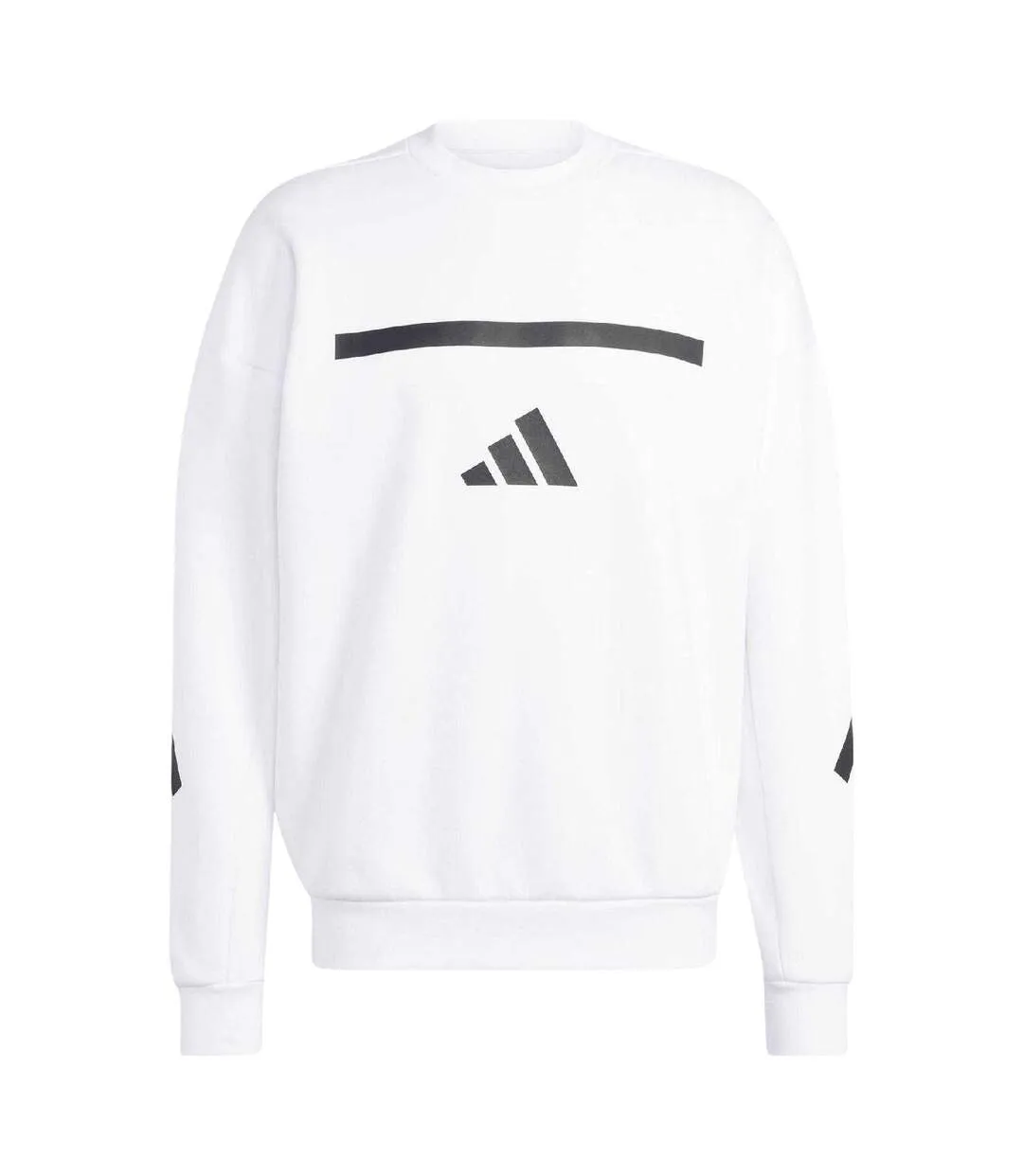 Mens Z.n.e. Crew Neck Loose Sweatshirt White Adidas-1