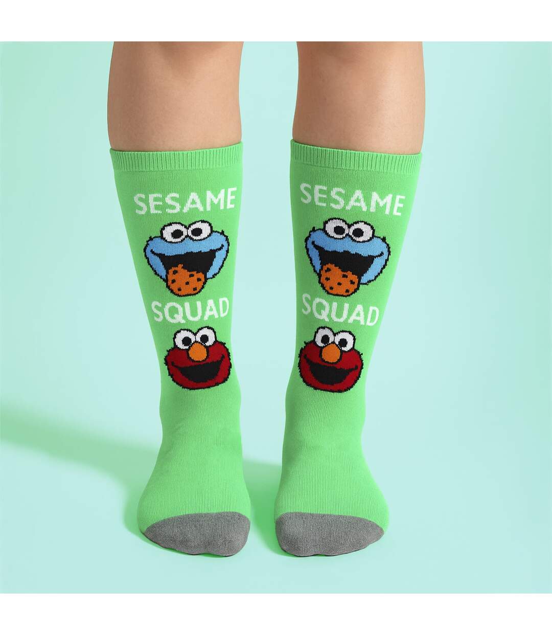 Ladies Cotton Novelty Socks - Sesame Street Pattern Fun & Comfortable Socks-5