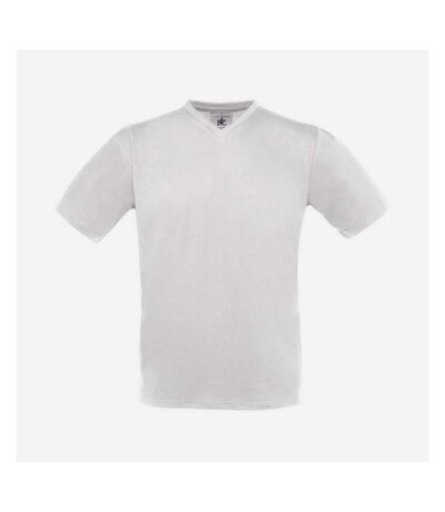 B&C Mens Exact V Neck T-Shirt (White) - UTRW9666