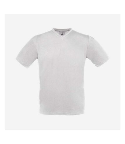 B&C Mens Exact V Neck T-Shirt (White)