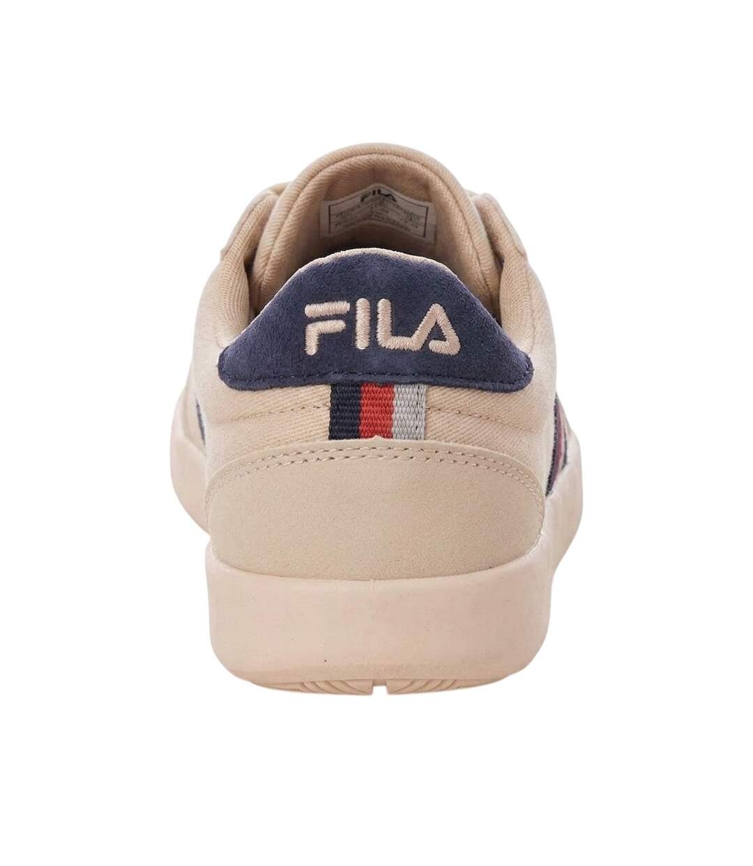 Mens Canvas Boat Shoes Off White Beige Lambretta-2