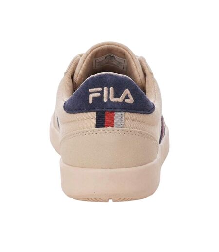 Mens Canvas Boat Shoes Off White Beige Lambretta