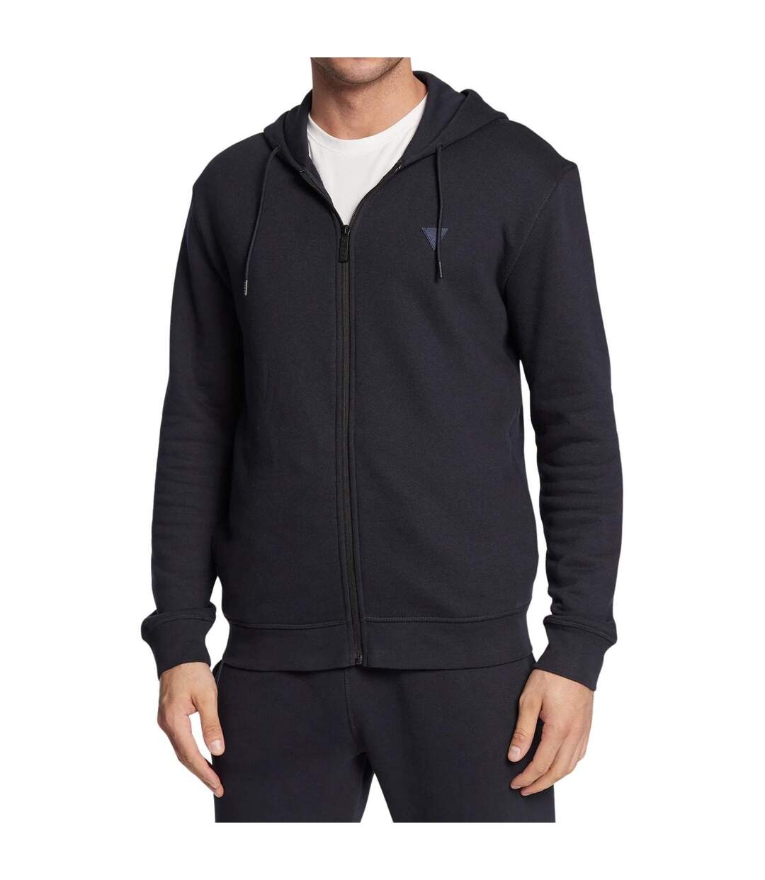 Veste À Capuche Homme Bleu Marine Guess-1