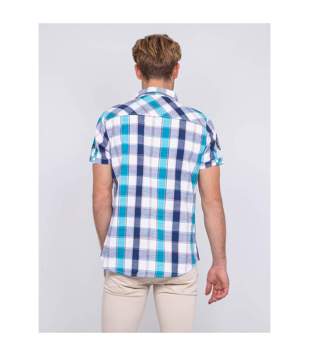 Chemise manches courtes carreaux DOSANGE-2