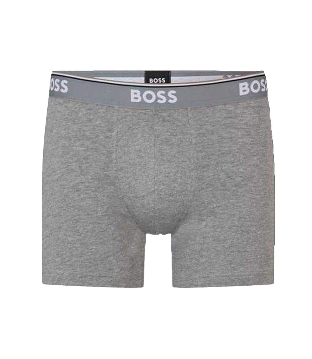 Lot De 3  Boxers Homme Noir Anthracite Gris Boss-2