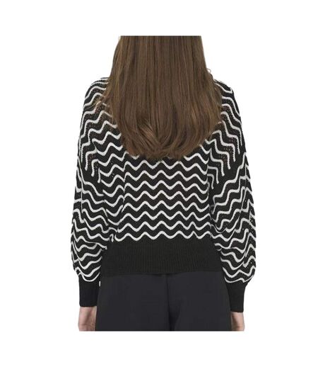 Pull Noir/Blanc Femme JDY  Struc - L