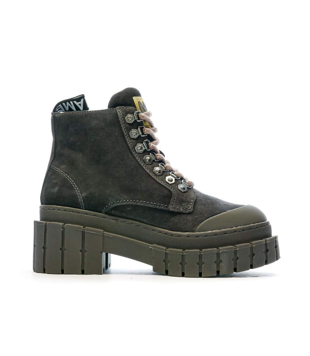 Boots grise femme no name kross low-2