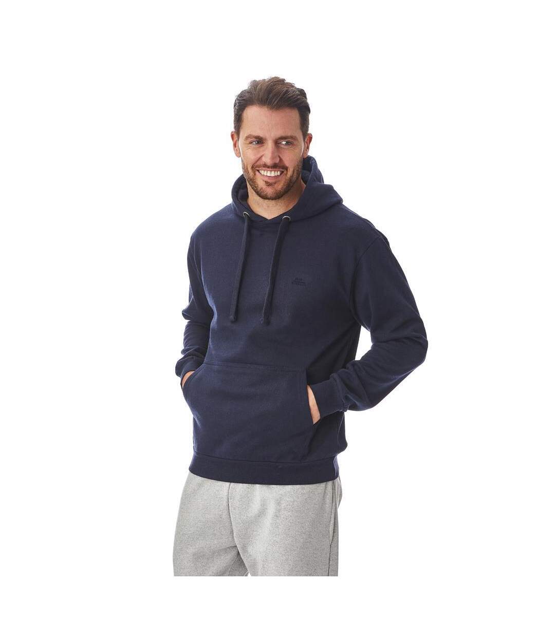 Sweat à capuche homme bleu marine Iron Mountain-4