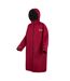 Unisex Adult Waterproof Fleece Lined Changing Robe Dark Maroon Regatta-3