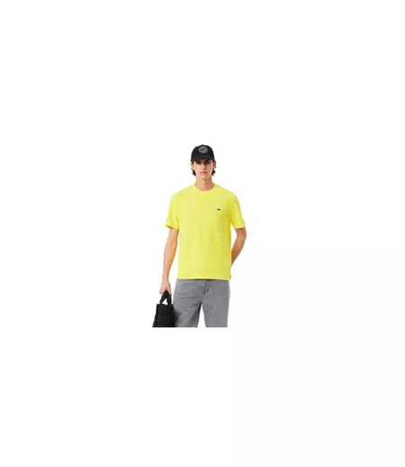 Mens Cotton T-shirt Yellow Lacoste