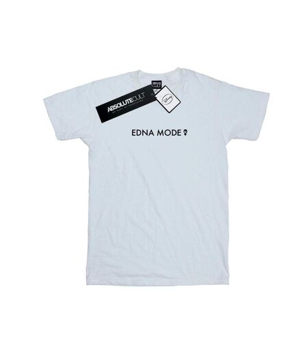 Disney Womens/Ladies The Incredibles Edna Mode Cotton Boyfriend T-Shirt (Blanc) - UTBI41846