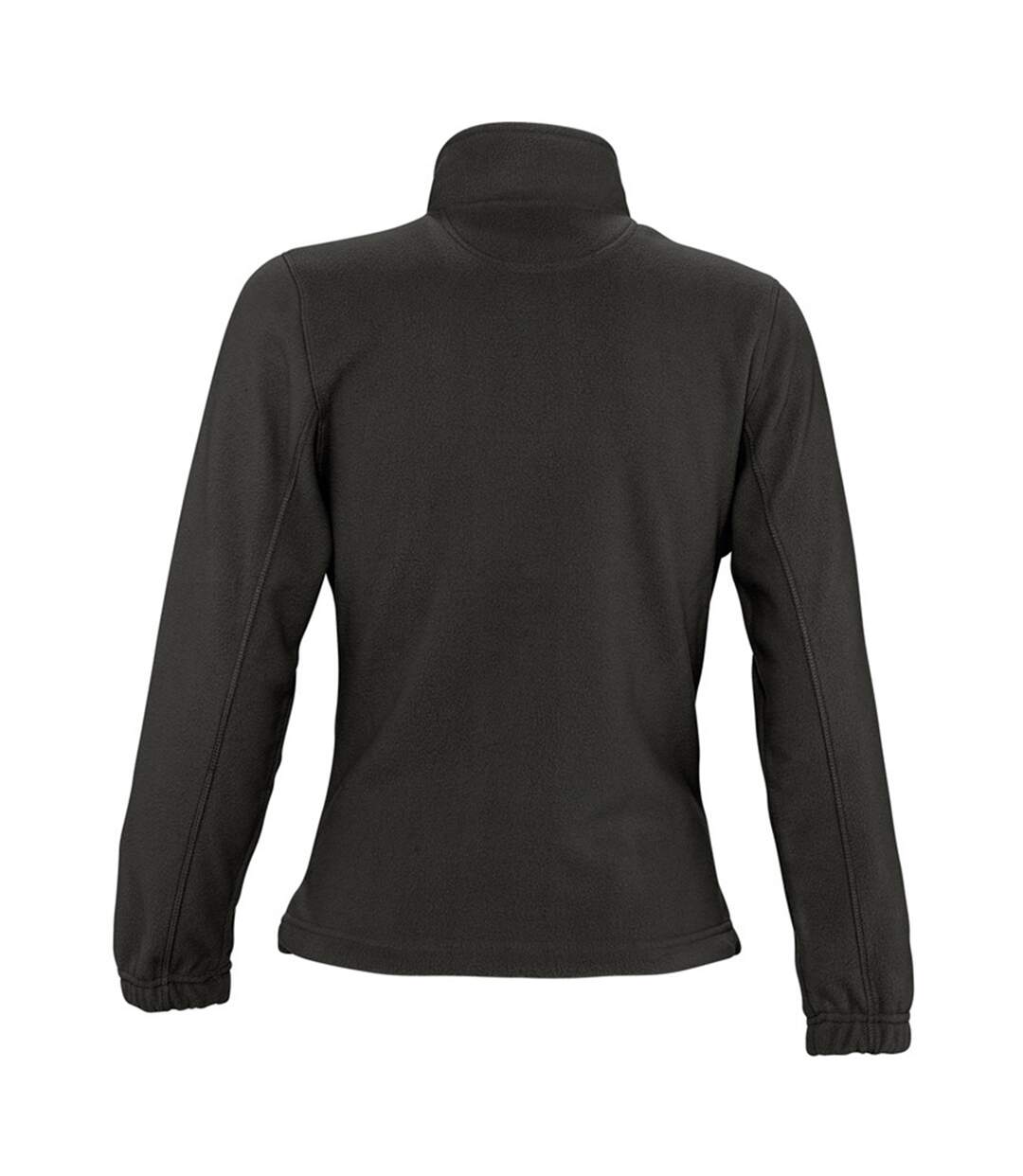 SOLS Womens/Ladies North Full Zip Fleece Jacket (Black)