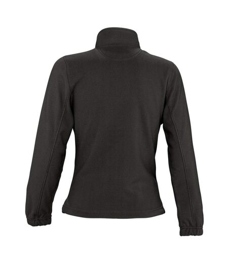 SOLS Womens/Ladies North Full Zip Fleece Jacket (Black) - UTPC344