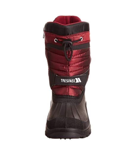 Bottes de neige kukun unisexe rouge Trespass