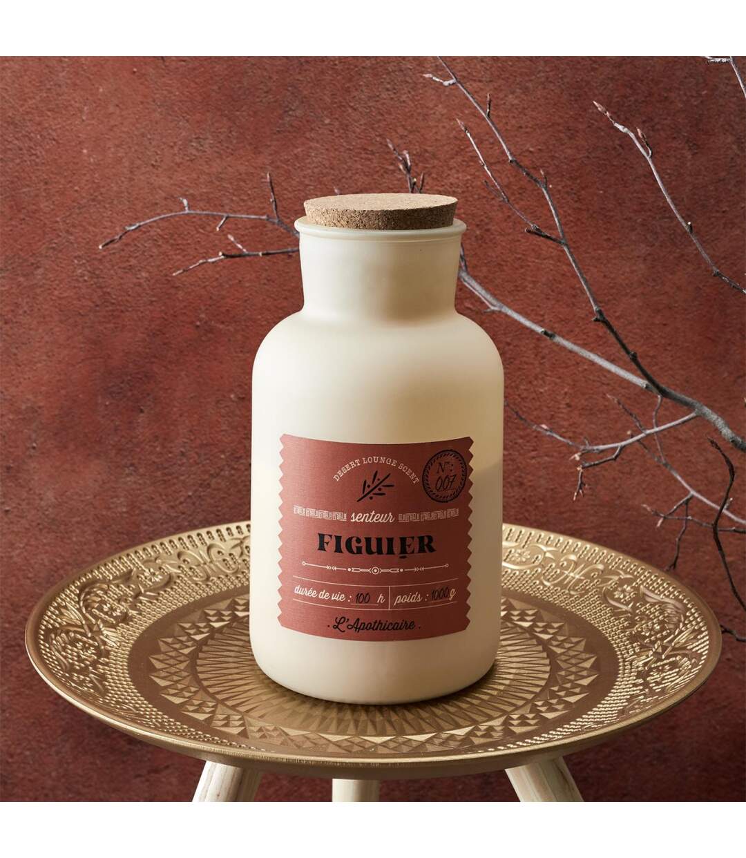 Bougie Parfumée Déco Desert 1000g Figue-3