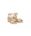 Womens/ladies Rebekah Peep Toe Wedge Taupe Dorothy Perkins-1