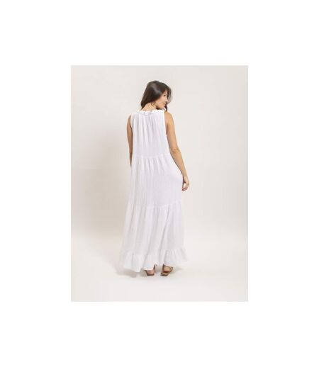 Robe longue gaze de coton IJELMA - Dona X Lisa