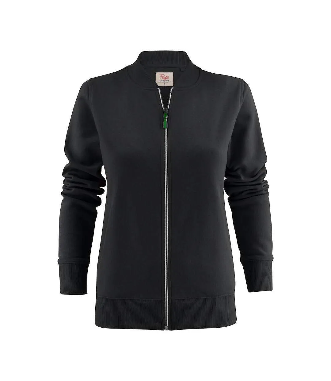 Womens/ladies Javelin Sweat Jacket Black Printer-1