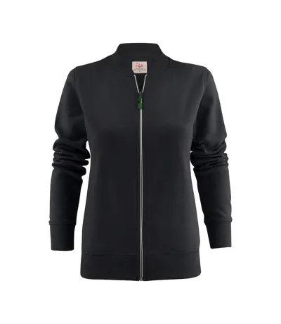 Womens/ladies Javelin Sweat Jacket Black Printer