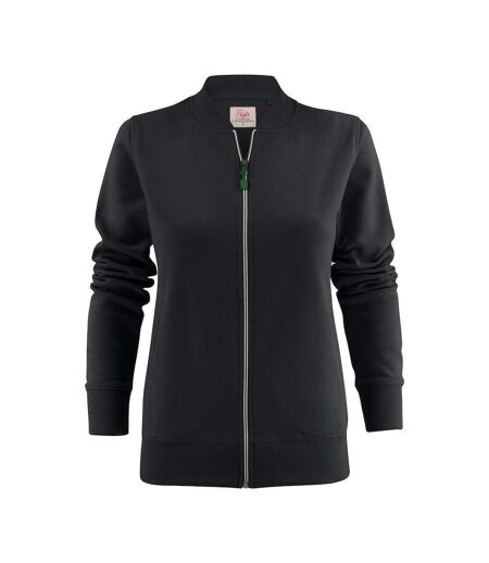 Womens/ladies Javelin Sweat Jacket Black Printer