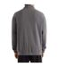 Mens panelled quarter zip fleece top irongate/black Umbro