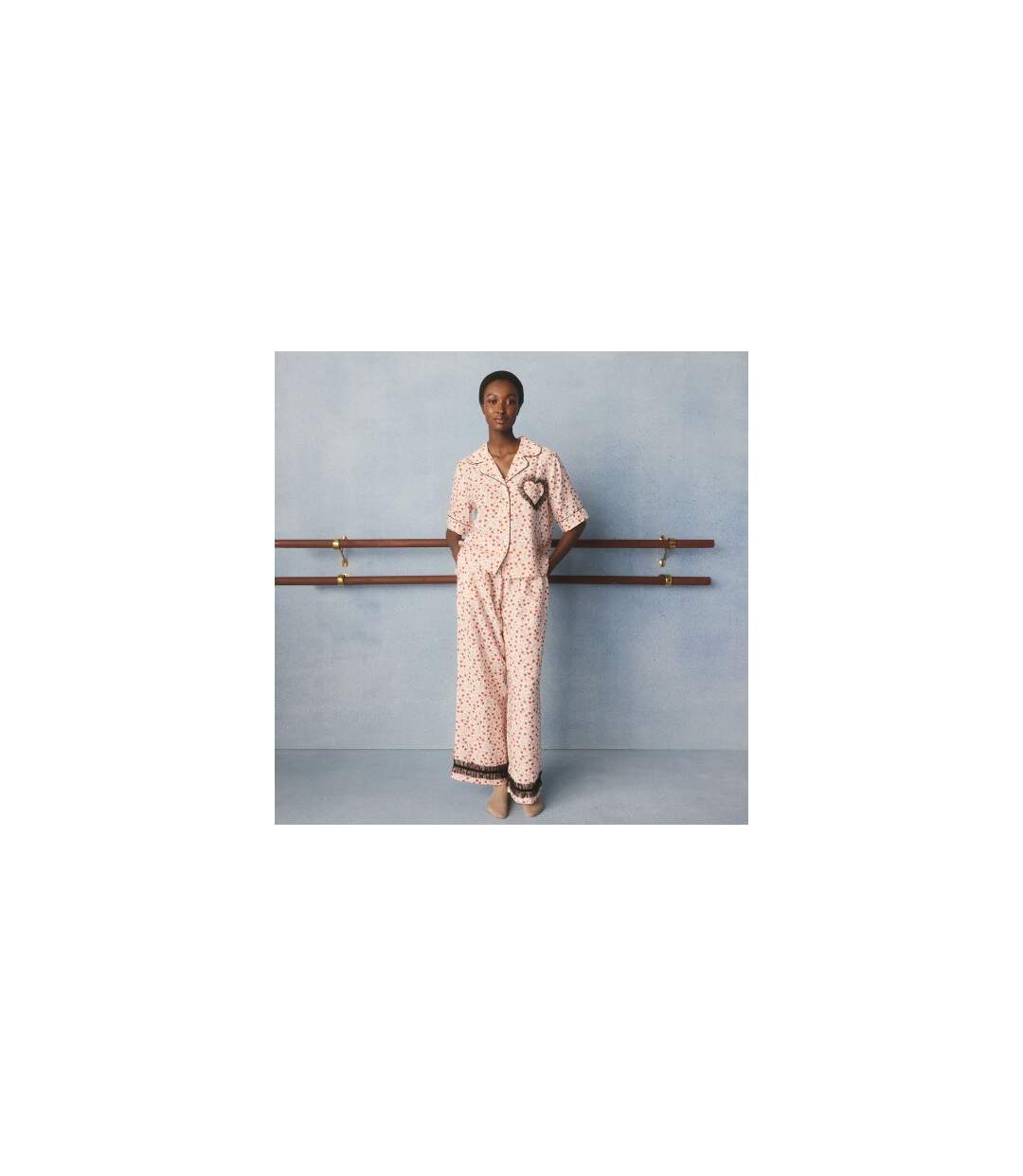 Ensemble De Pyjama Court Motif/style Ballerine Femme Rose Cath Kidston-1