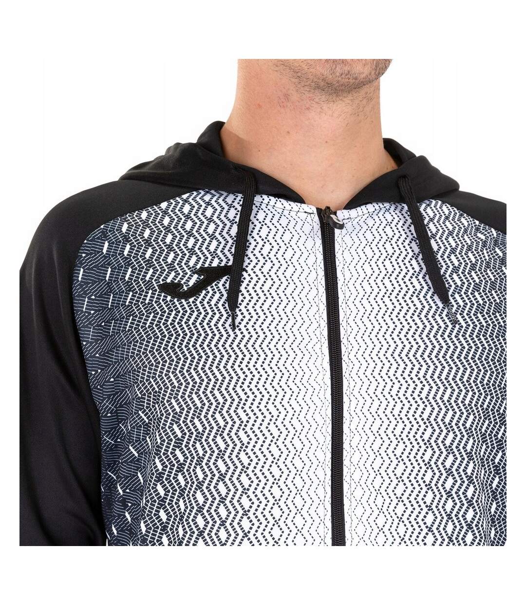 Veste À Capuche Supernova Homme Blanc Noir Joma-4