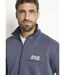 Veste molleton zippée col montant coton-4