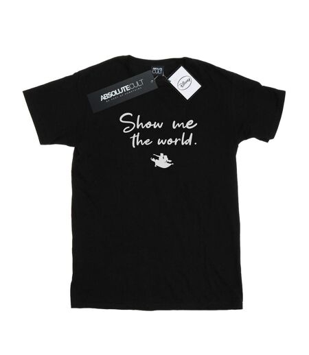 Disney - T-shirt ALADDIN SHOW ME THE WORLD - Femme (Noir) - UTBI17314