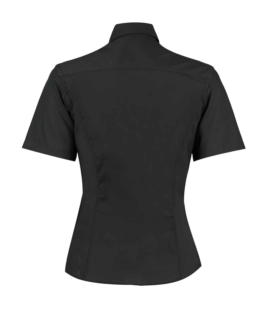 Chemisier Manches Courtes Commerce Femme Noir Kustom Kit-2